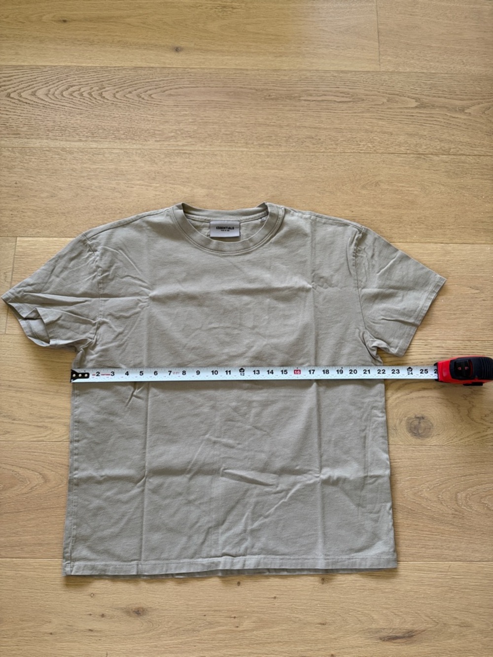 Essentials Light Gray Short Sleeve Logo T-Shirt - Picture 3 of 3